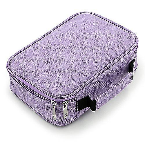 Veeki Multi-functional Stationery Pencil Pouch 72 Slots Colored Pencil Case Portable Pencil Bags With 2 Removable Sleeves(purple)