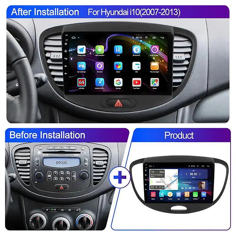 Android Stereo Car Radio Multimedia Vedio Player For Hyundai Grand I10 2007- 2013 Autoradio CarPlay