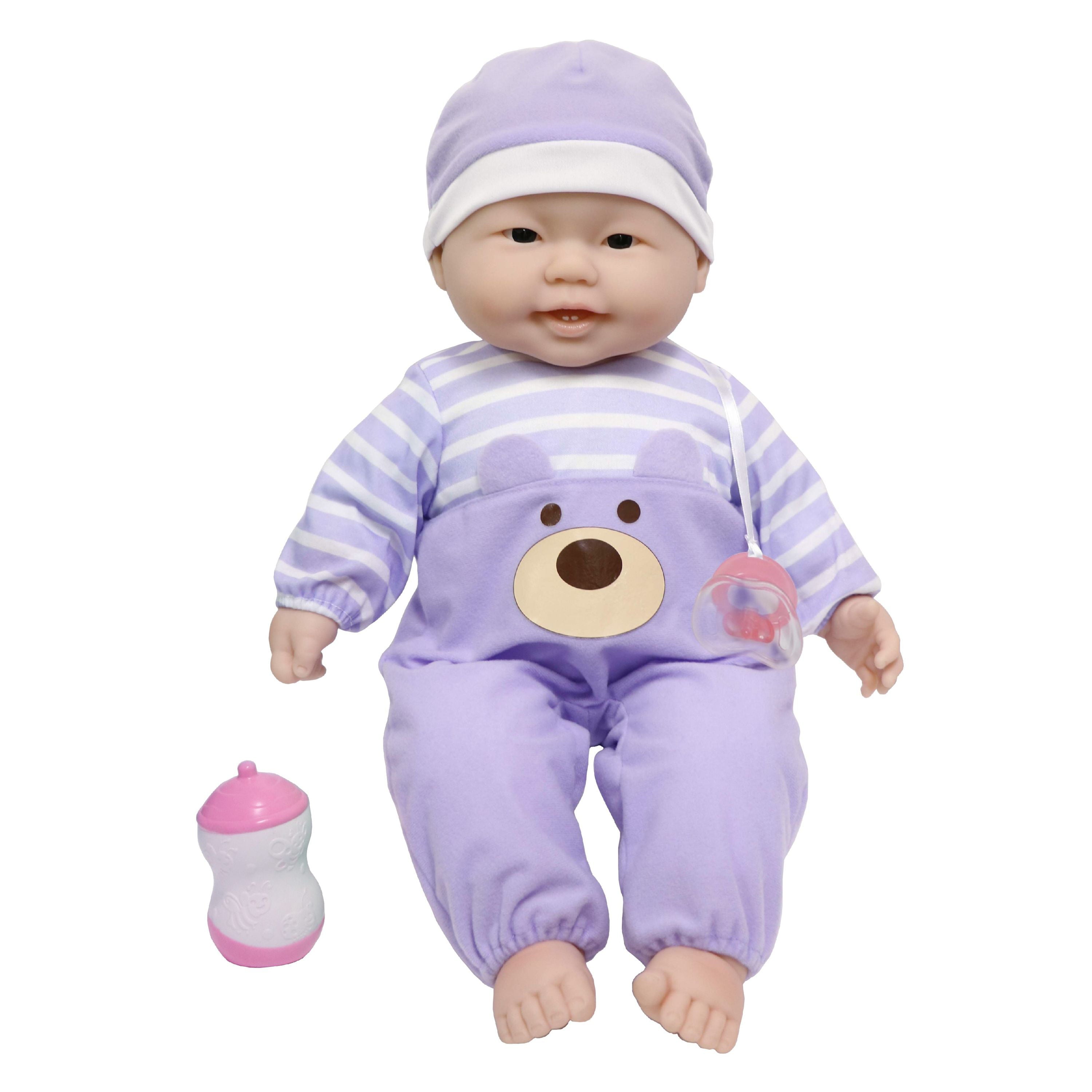 JC Toys ‘Lots to Cuddle Babies’ Asian 20-Inch Pink Soft Body Baby Doll and Accessories