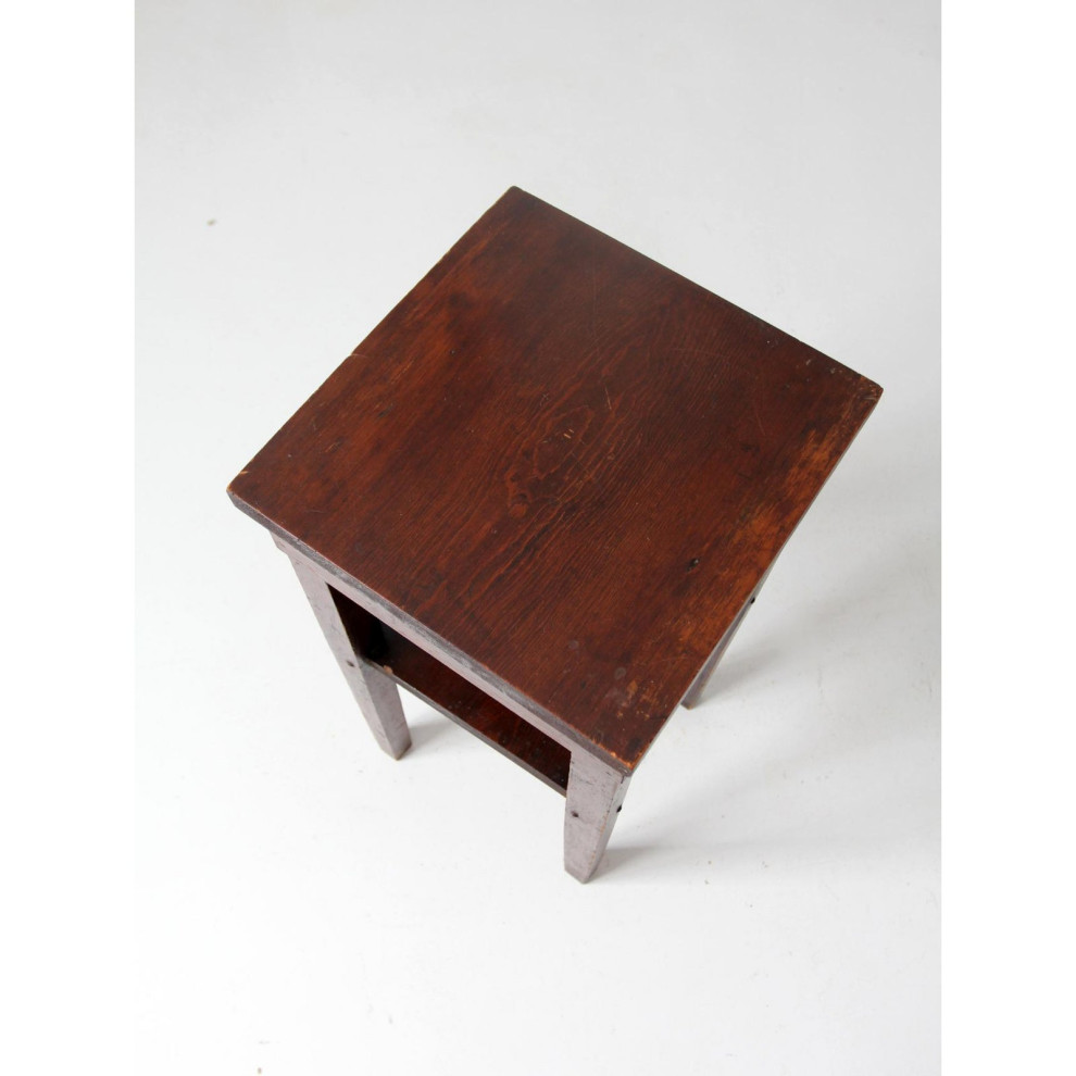 Consigned  Vintage Hand Built Wood End Table   Transitional   Side Tables And End Tables   by 86 Vintage  Houzz