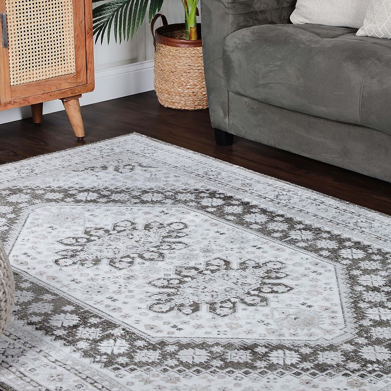 Superior Modern Abstract Polyester Indoor Area Rug