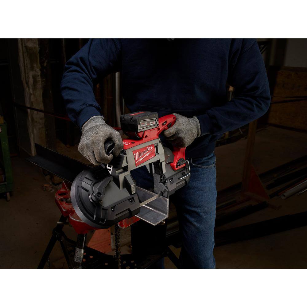 MW M18 FUEL 18-V Lithium-Ion Brushless Cordless Deep Cut Band Saw with 12 in. Hammer DrillDriver 2729-20-2904-20