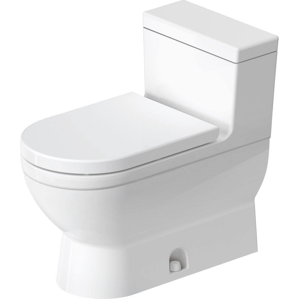 Duravit Starck 3 1-piece 1.28 GPF Single Flush Elongated Toilet in. white Seat Not Included 2120010001