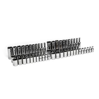 Husky 14 in. 38 in. and 12 in. Drive Socket Set (200-Piece) H200MSS