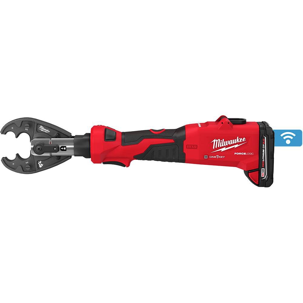 Milwaukee M18 FORCE LOGIC 6T Linear Utility Crimper Kit with O-D3 Jaw 2978-22O from Milwaukee