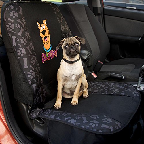 BDK SDPS200 Scooby-Doo Seat Cover for Car SUV and Truck-100% Waterproof Protection， Double Padded， Front Treat Pocket