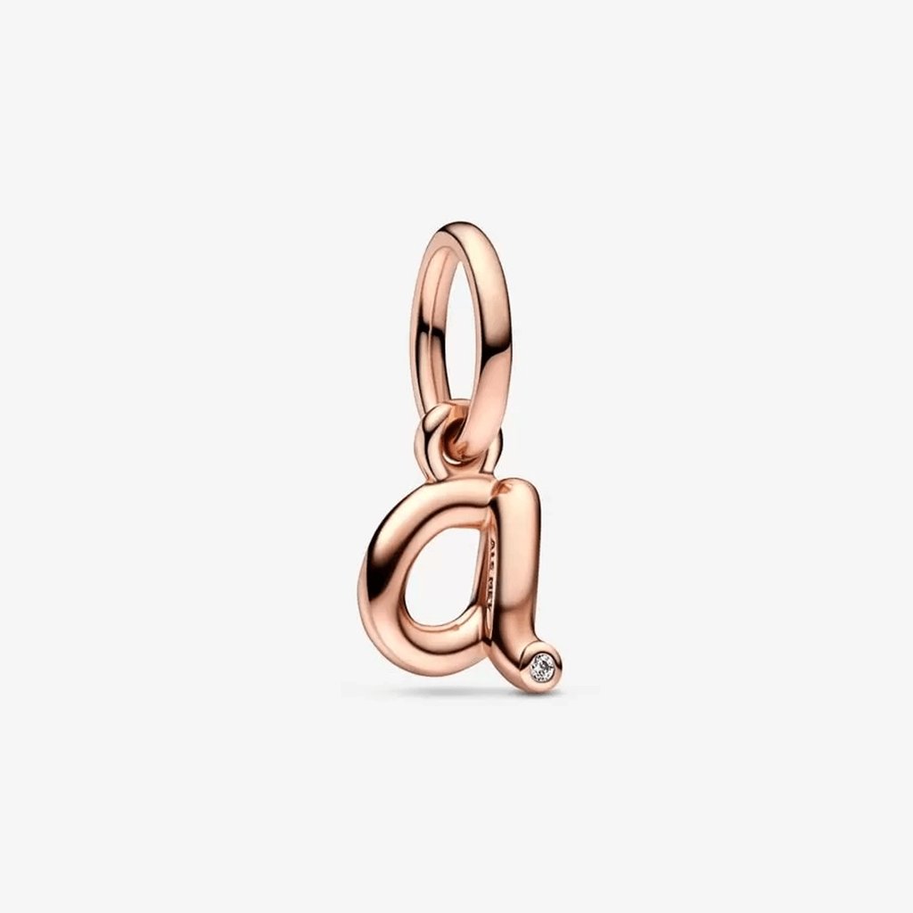 PANDORA  Letter A Script Alphabet Dangle Charm