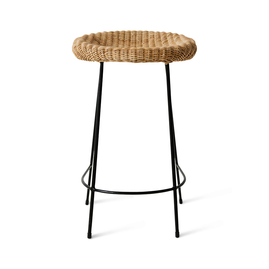 Wicker counter bar stool