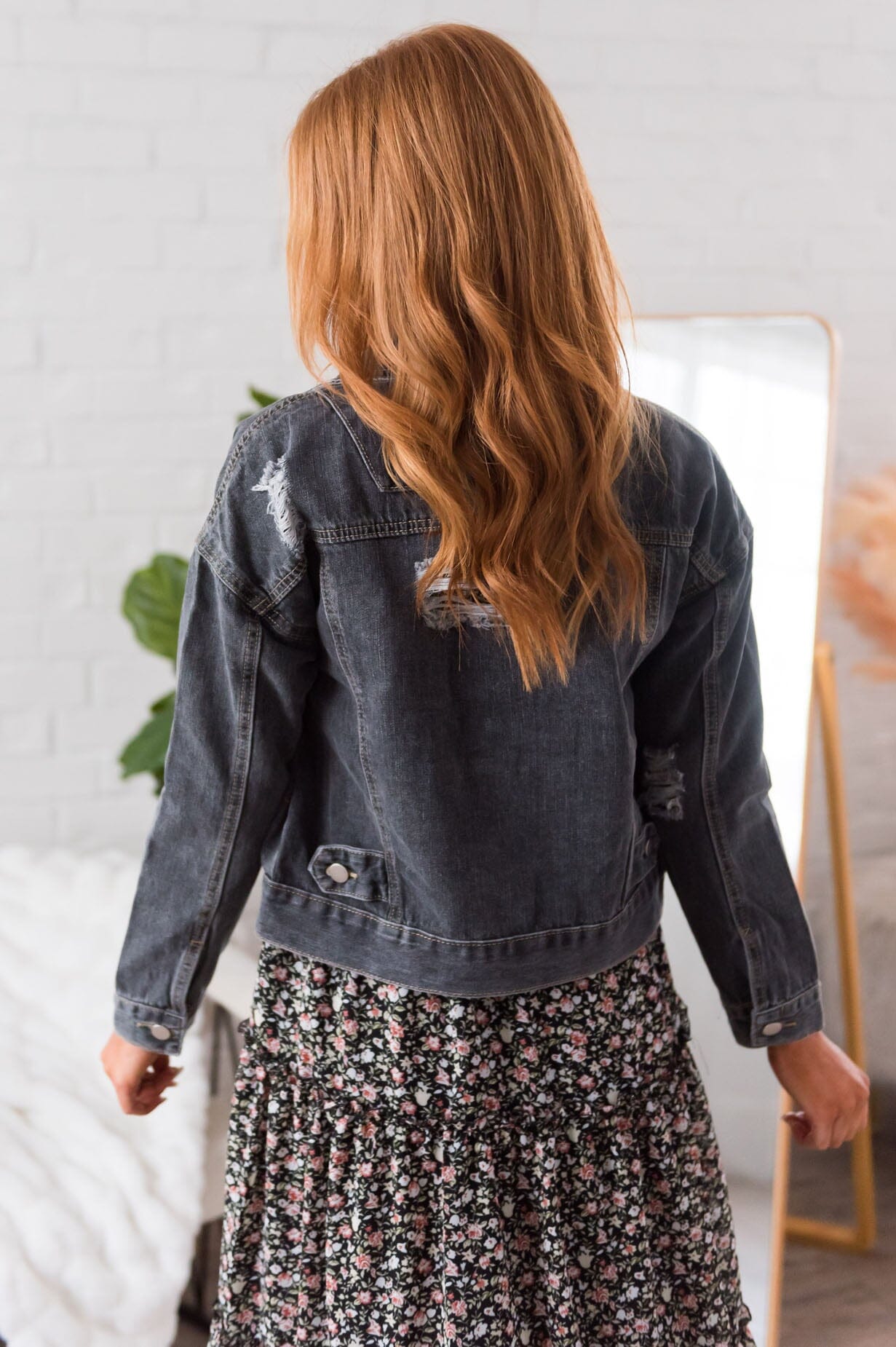 Falling For You Modest Denim Jacket