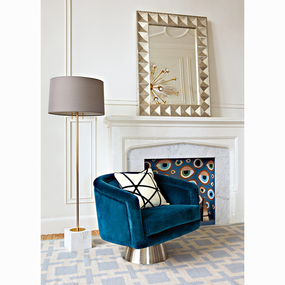 Bacharach Swivel Chair   Contemporary   Armchairs And Accent Chairs   by Jonathan Adler  Houzz