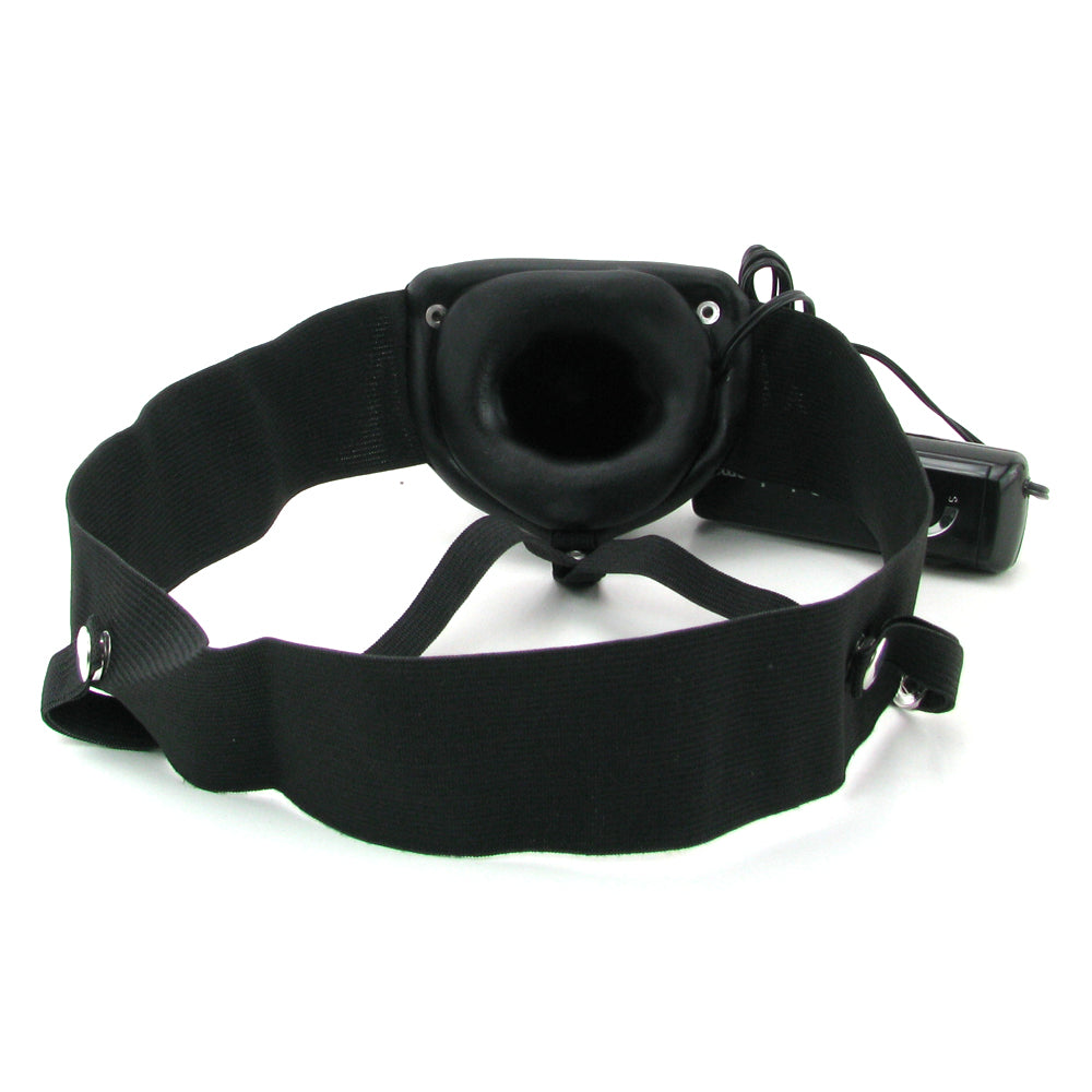 Fetish Fantasy Hollow Vibrating Strap-On in Black