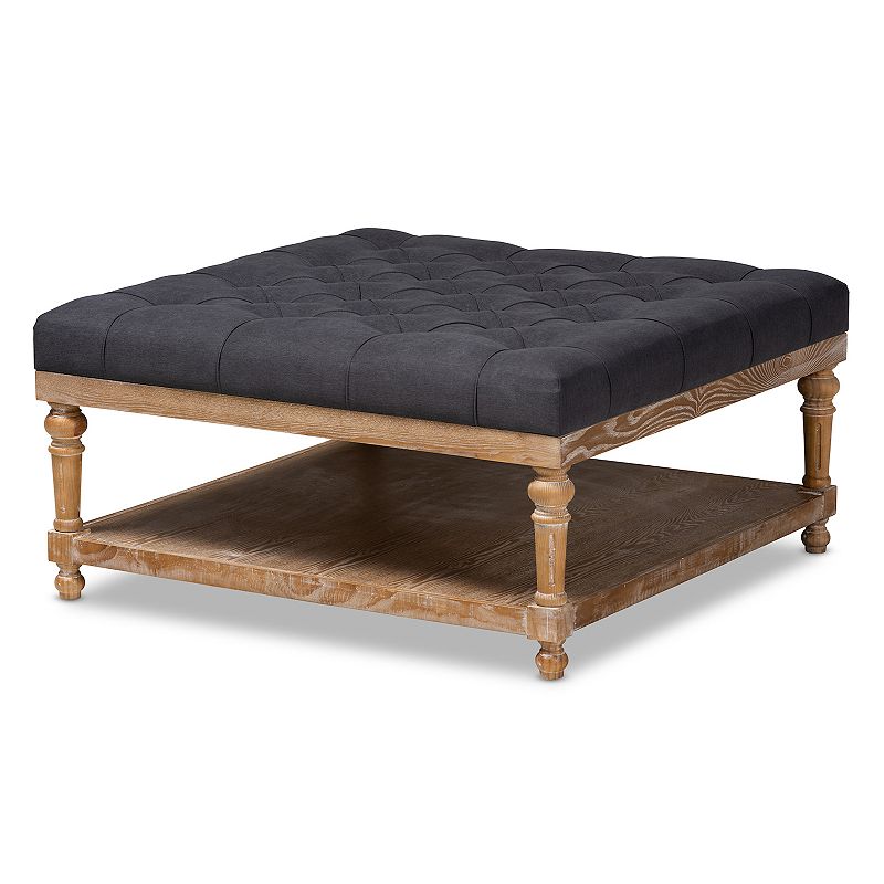 Baxton Studio Kelly Ottoman