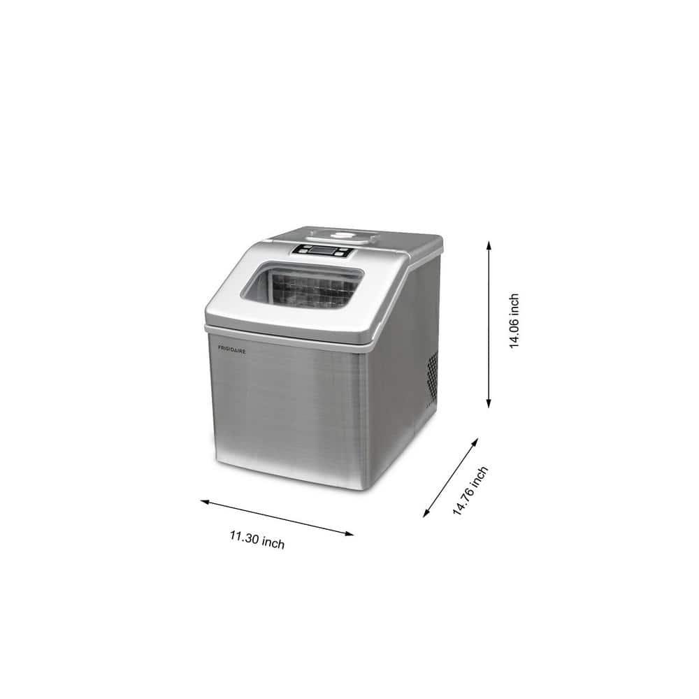 Frigidaire 40 lb Freestanding Ice Maker in Stainless Steel