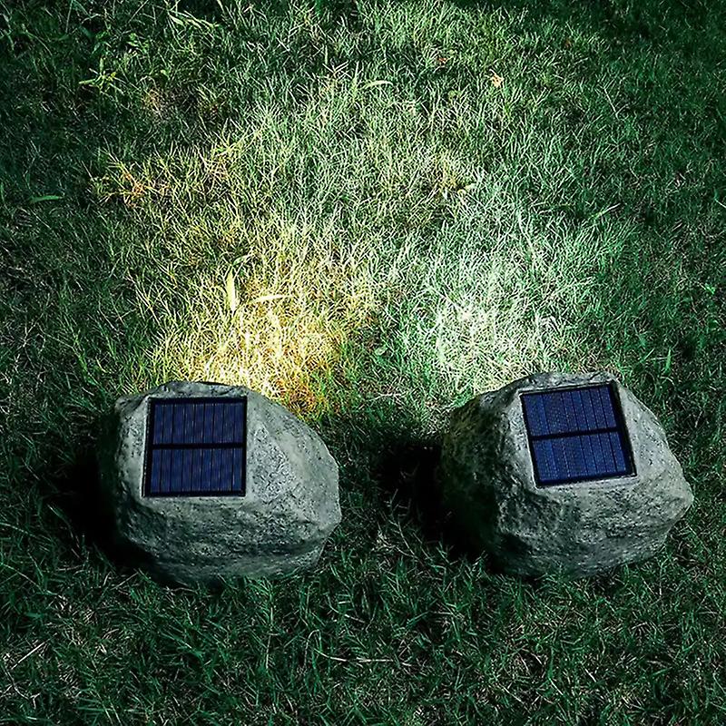 Solar Lawn Lamp Garden Outdoor Landscape Spotlight Waterproof Simulation Stone Led Light Yard Pathway Patio Fence Park Lighting