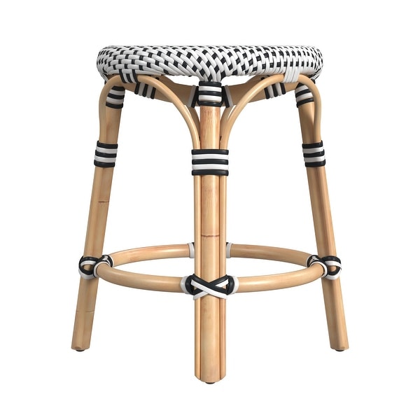 Tobias Rattan Round 18 Accent Stool