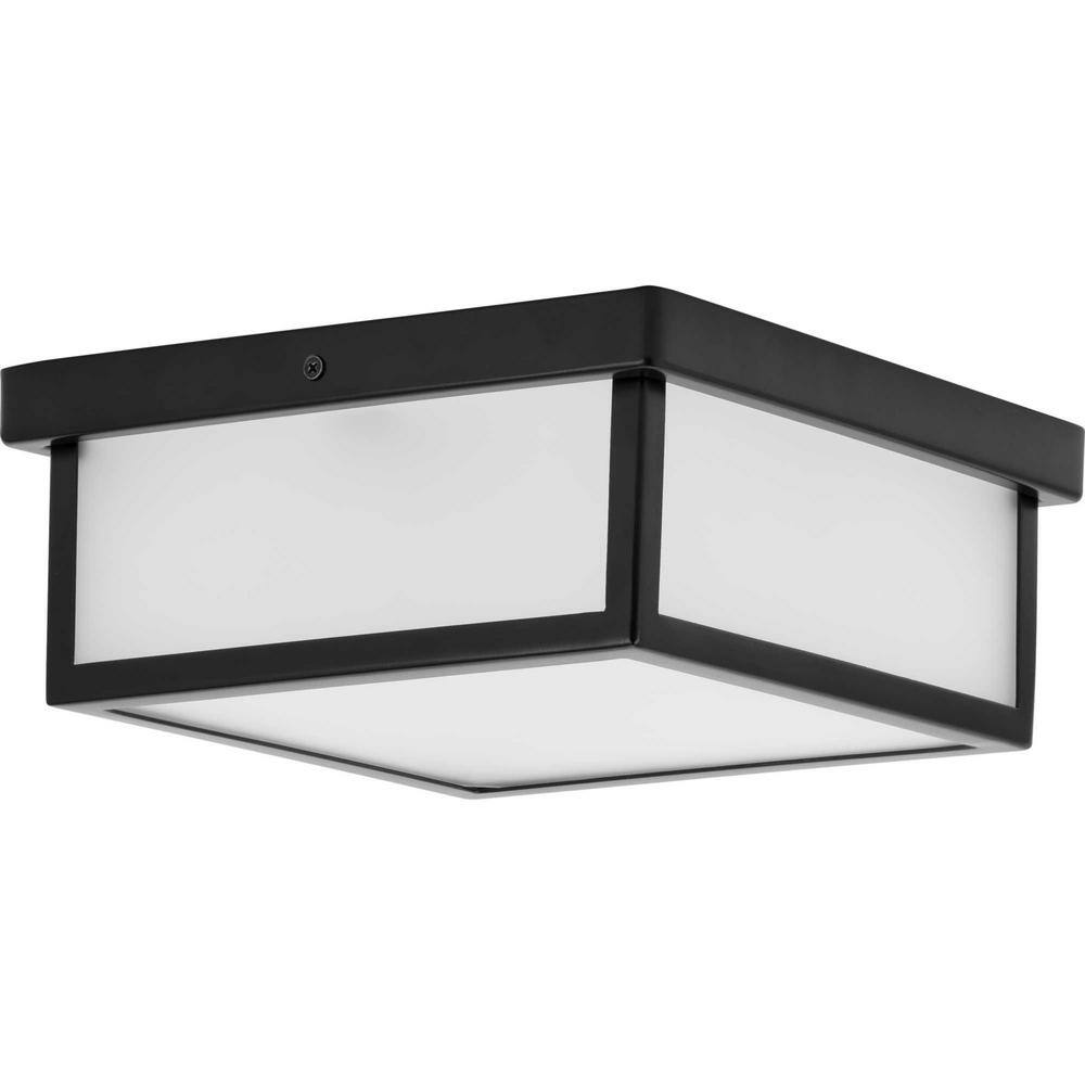 Progress Lighting Box LED Black 1-Light LED Flush Mount P350114-031-30