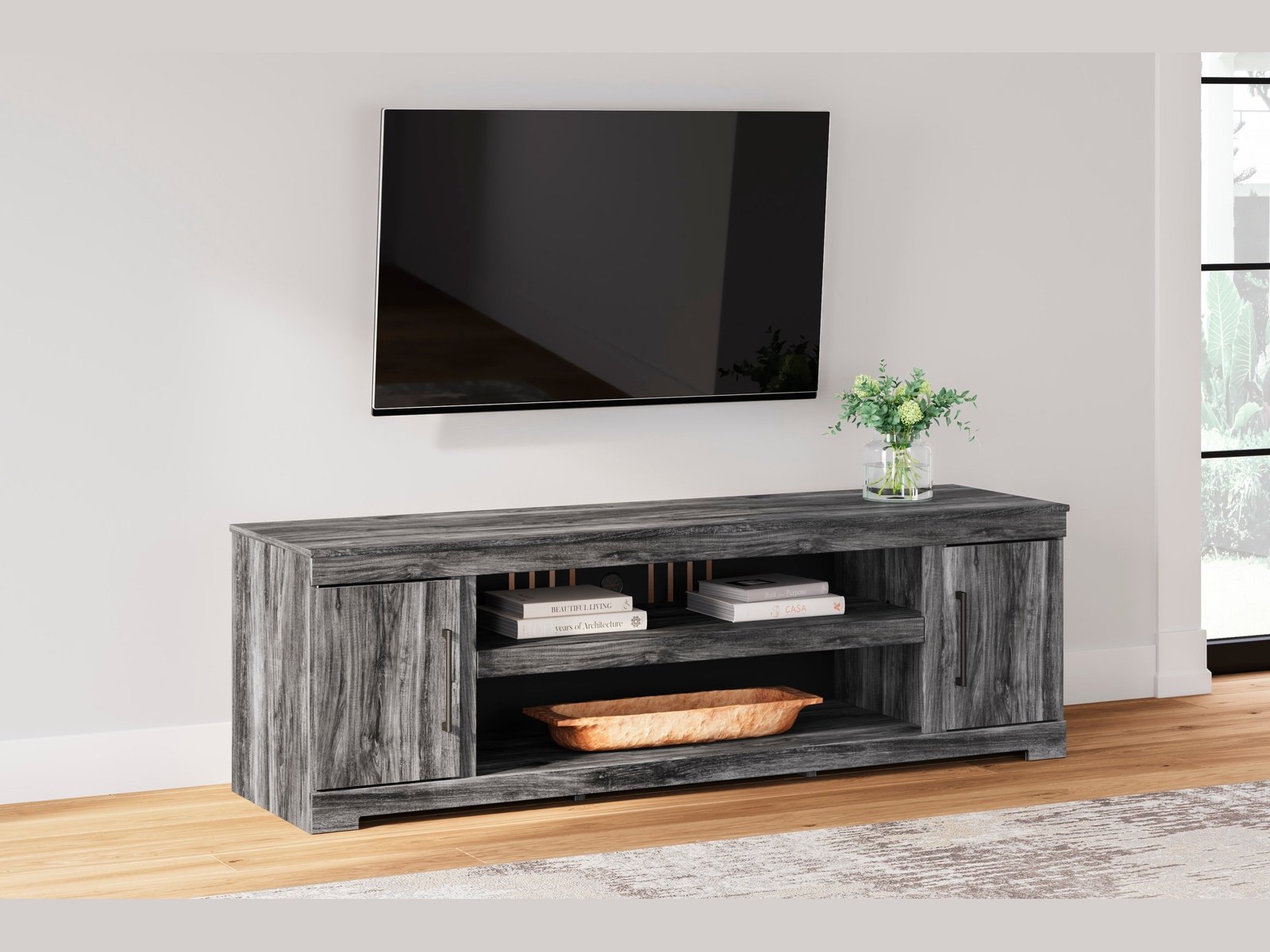 (Online Special Price) Baystorm Gray 73 TV Stand