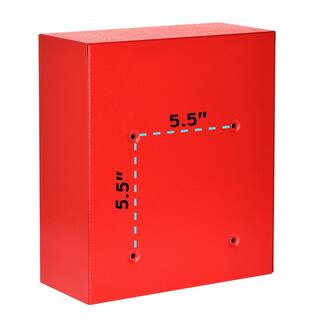 AdirOffice Medium Ultimate Red Wall Mounted Mail Box Mailbox 631-05-RED-PKG