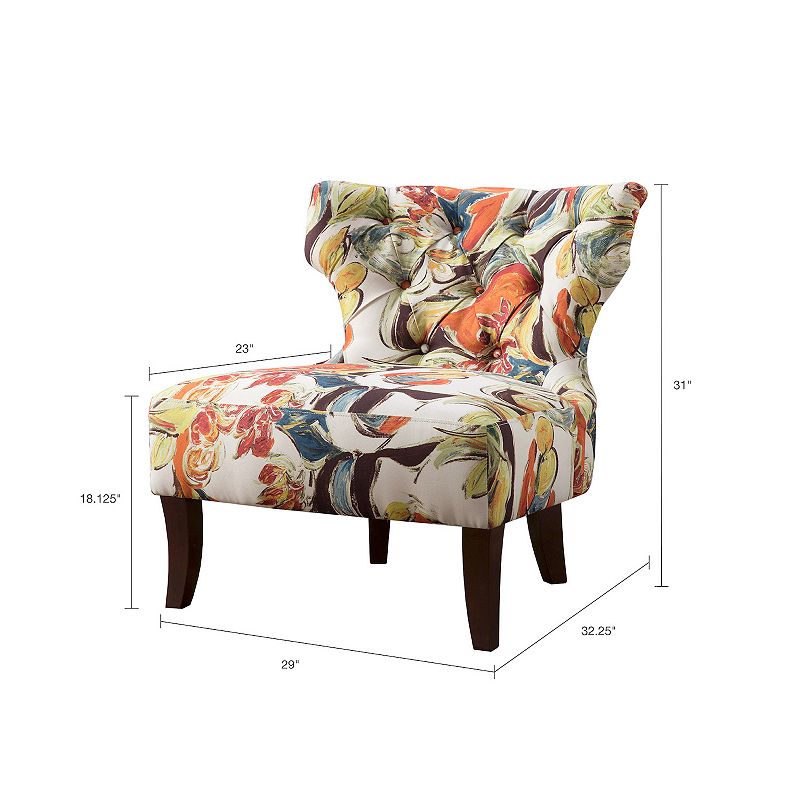 Madison Park Bree Abstract Floral Accent Chair