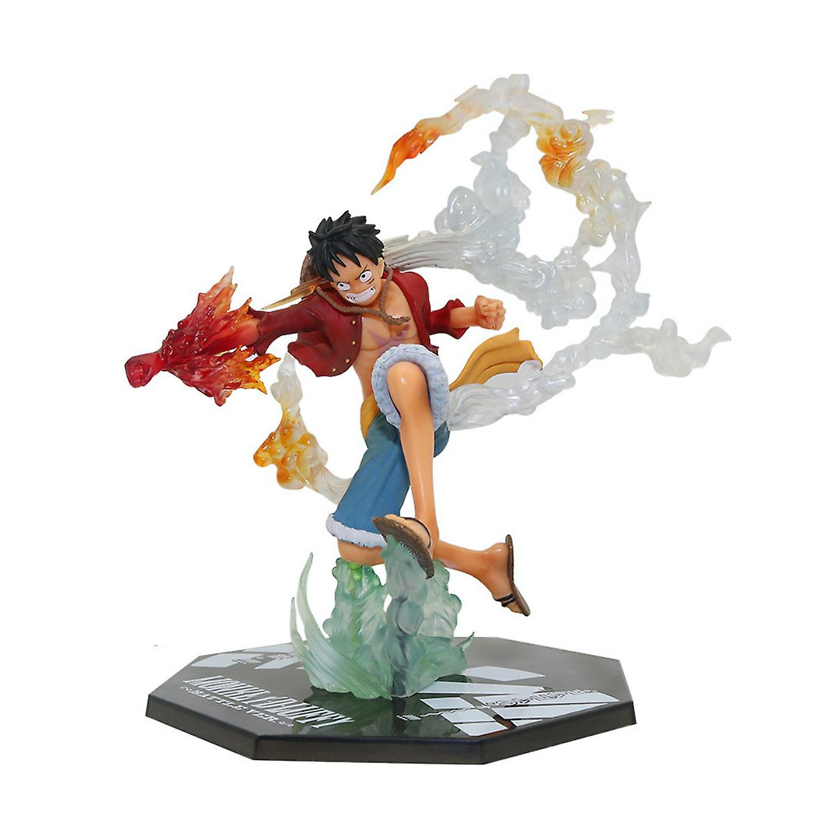 Burning Luffy One Piece Anime Action Figure Toy Model 12.5cm