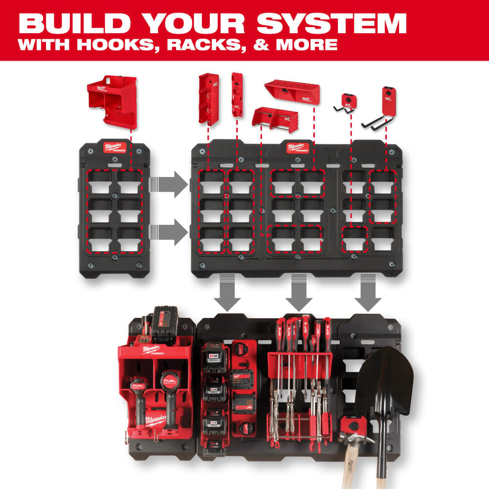 Milwaukee PACKOUT Large Wall Plate 6pk Bundle 48-22-8487X6 from Milwaukee