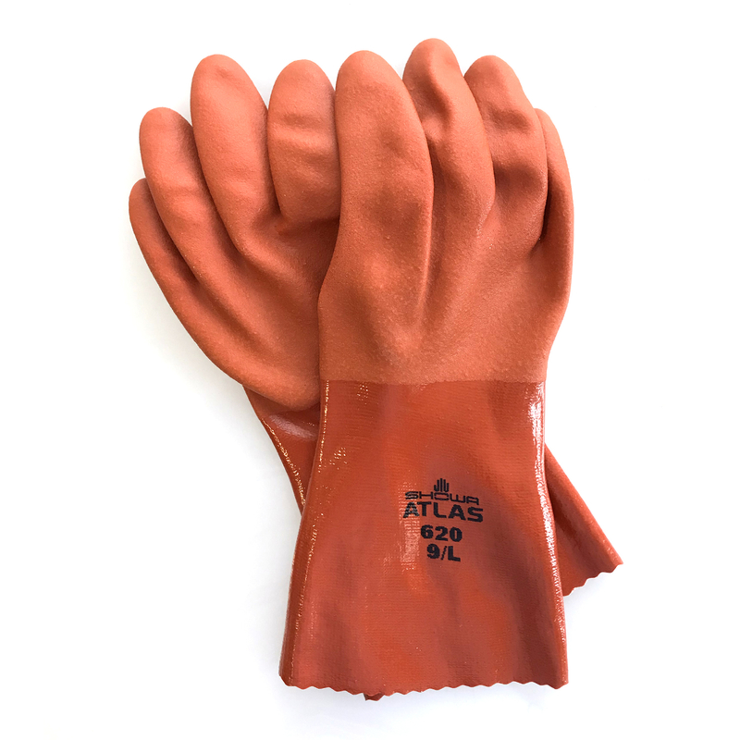 Atlas Unisex Indoor/Outdoor Chemical Gloves Orange L 1 pair