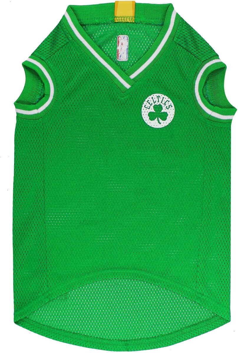 Pets First NBA Dog and Cat Jersey， Boston Celtics