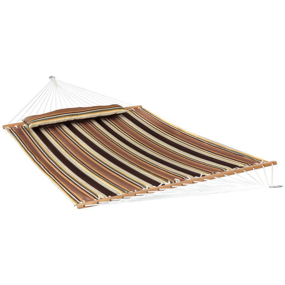 Ultimate Patio Quilted Hammock w/ Spreader Bar and Detachable Pillow