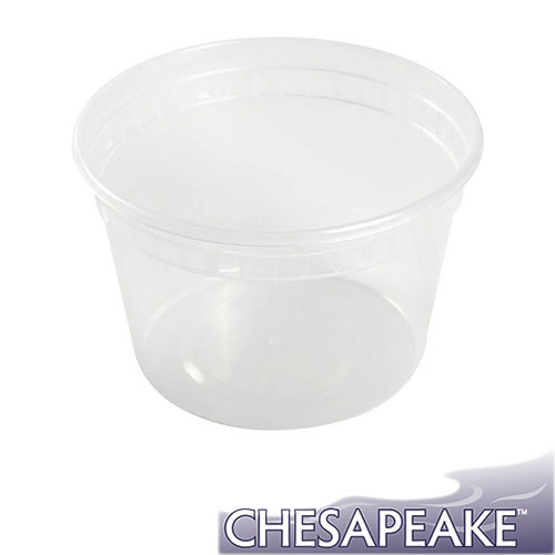 Chesapeake Deli Container | Polypropylene， Bulk， 16 Oz， Clear， 480