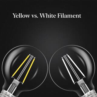 Feit Electric 60-Watt Equivalent G25 Dimmable White Filament CEC Clear Glass LED Globe Light Bulb Daylight 5000K (3-Pack) G2560950CAWFILHDRP3