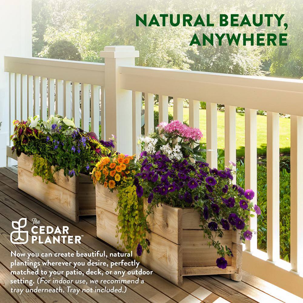 Greenes Fence 46 in. x 11 in. x 10 in. Cedar Wood Planter Box RCPB1146H3