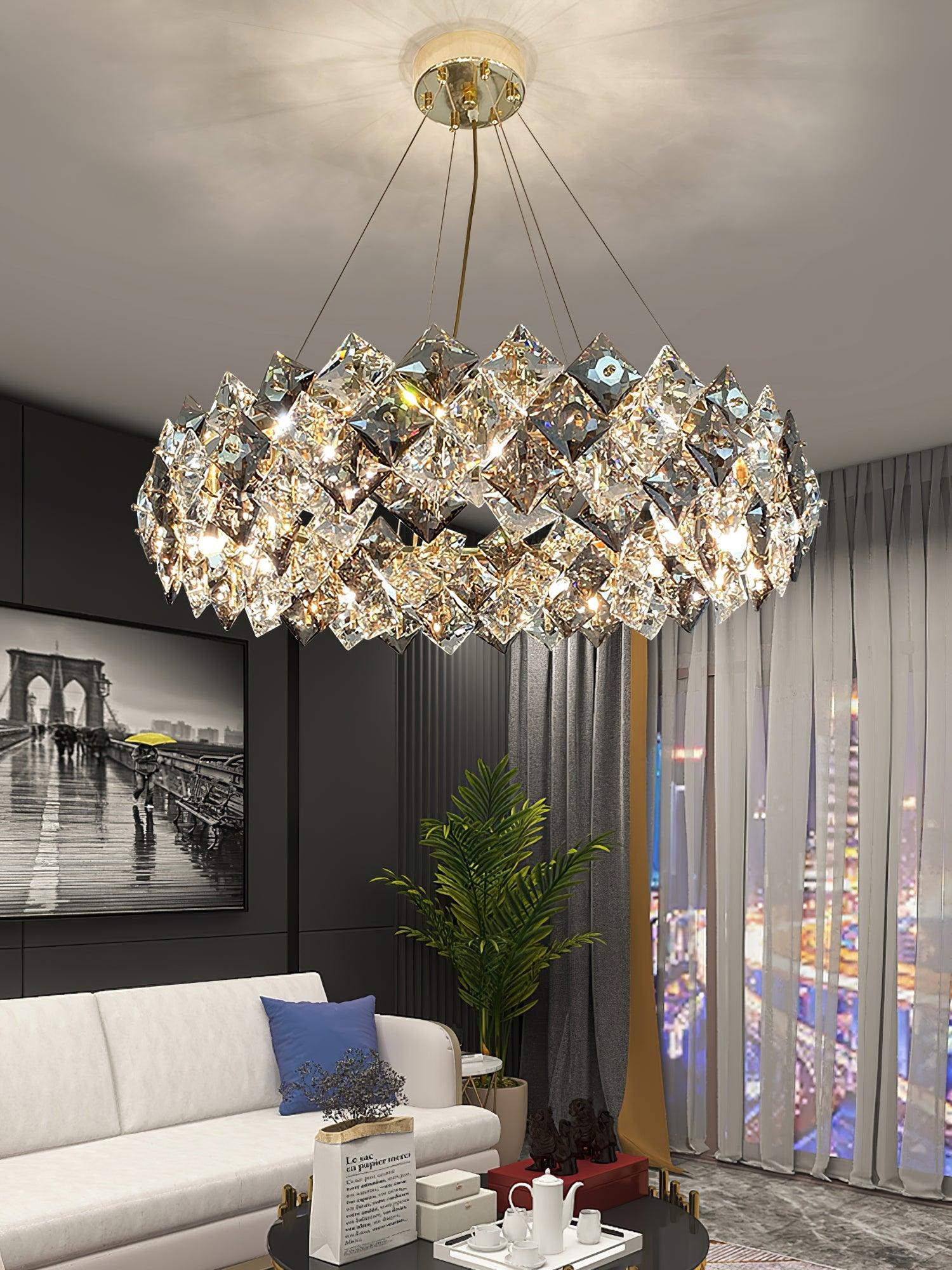 Scale Crystal Round Chandelier