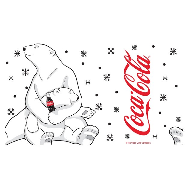 Coca Cola Christmas Polar Bears Hug Stainless Steel Water Bottle