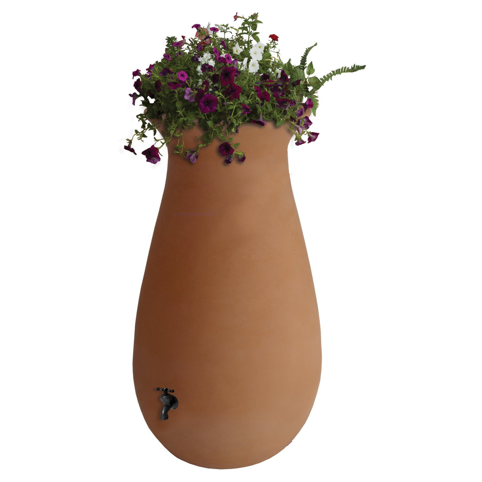 Algreen EcoCascata Rain Barrel， Terra Cotta