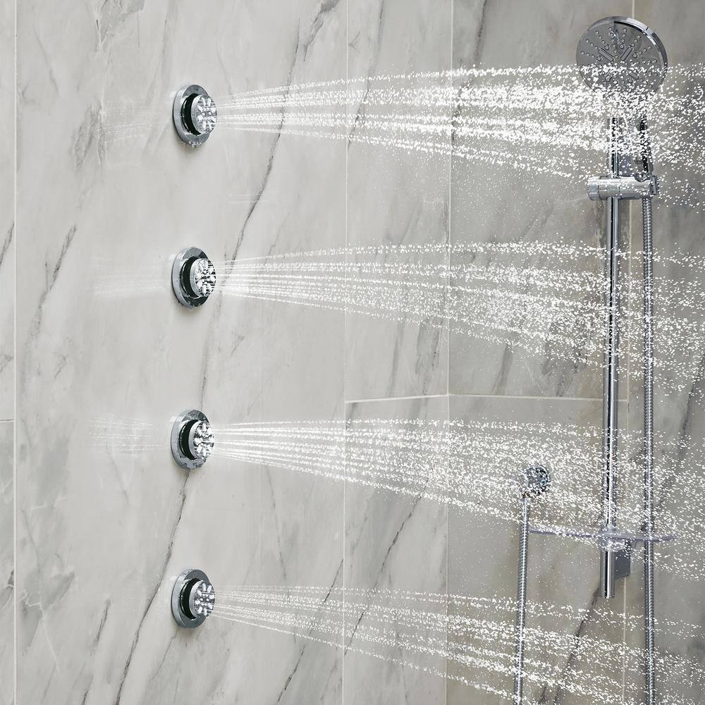 GROHE Rain Shower 2-Spray Round Body Spray in Chrome 26744000