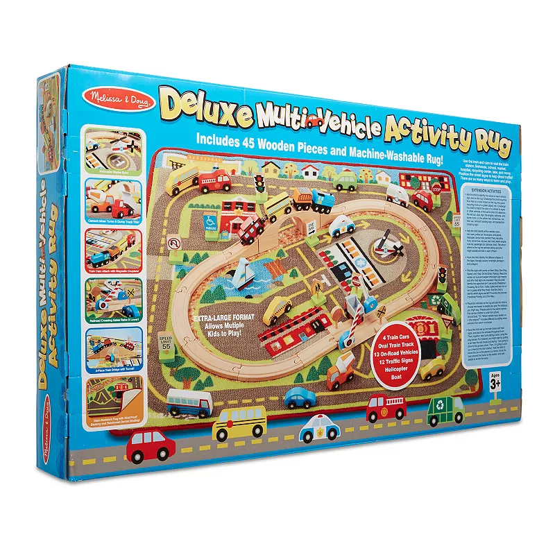 Melissa and Doug Deluxe Multi-Vehicle Activity Rug