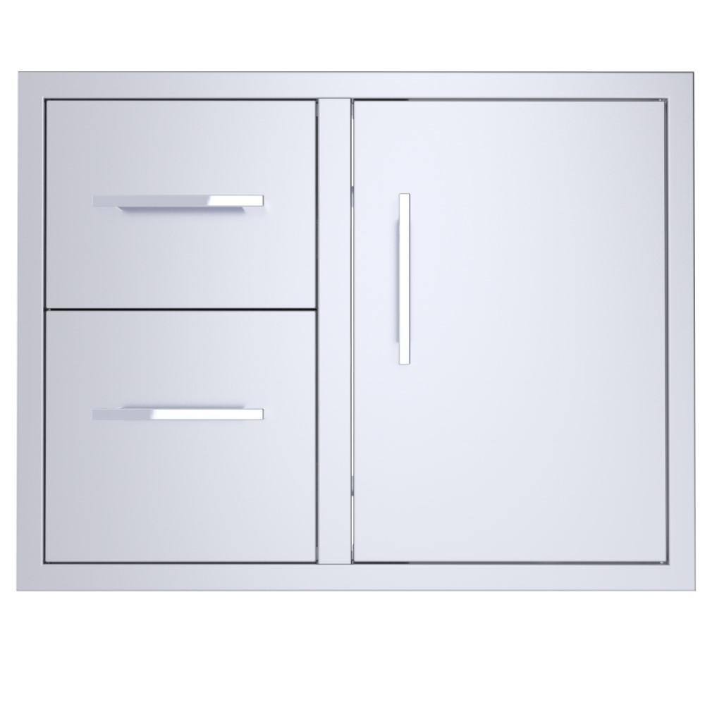 Sunstone Signature 30 in. Stainless Steel Double Drawer and Door Combo BA-DDC30