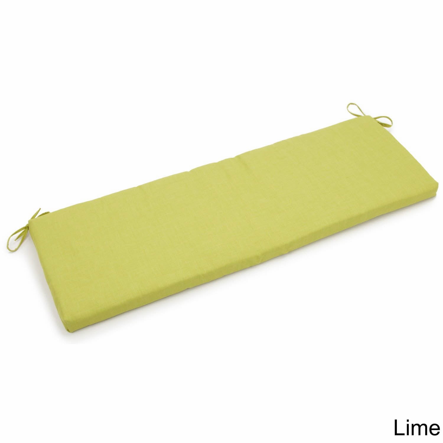 60-inch by 19-inch Spun Polyester Bench Cushion - Lime