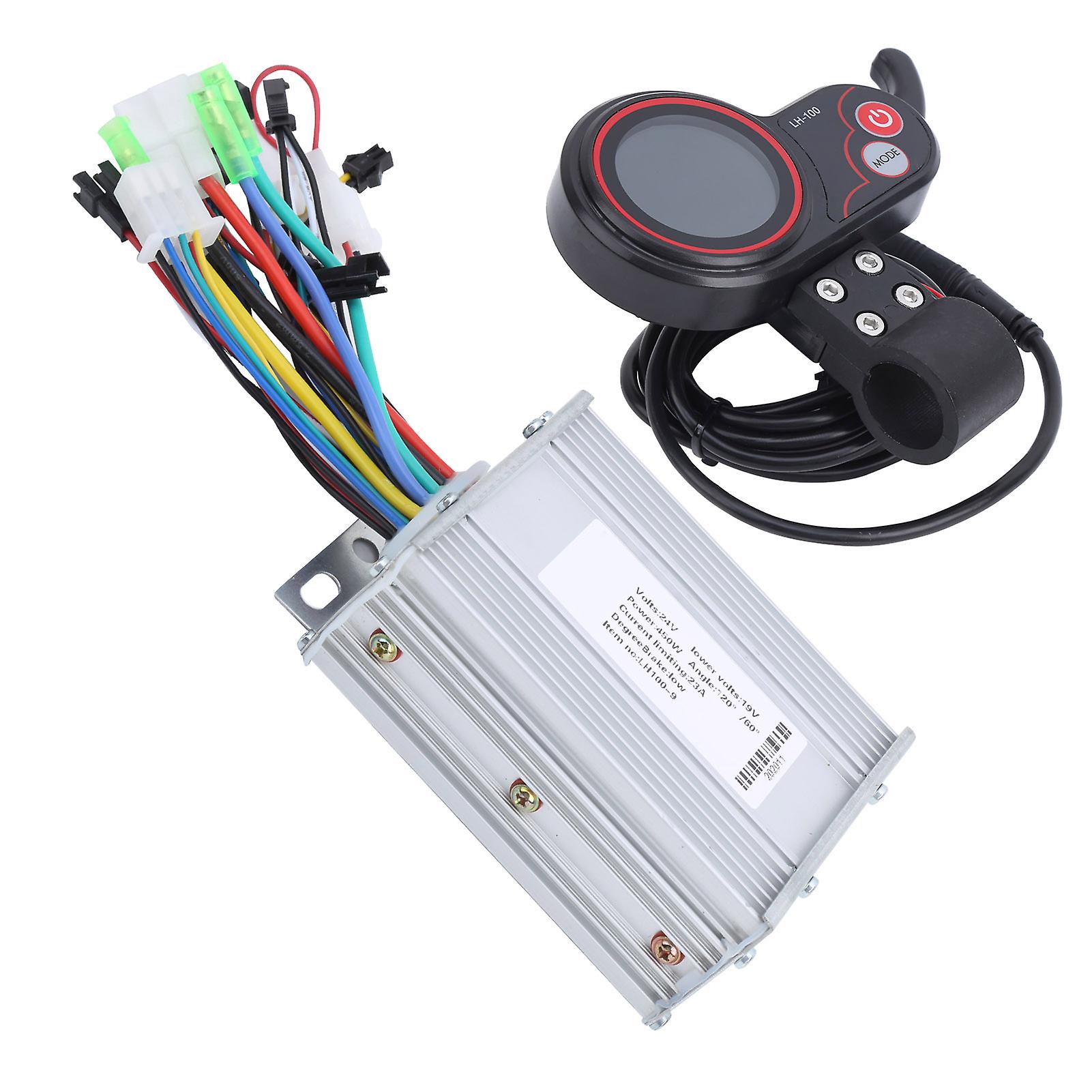 Lh100 24v Electric Scooter Motor Controller Ebike 2 In1 Lcd Display Thumb Shifter 450w