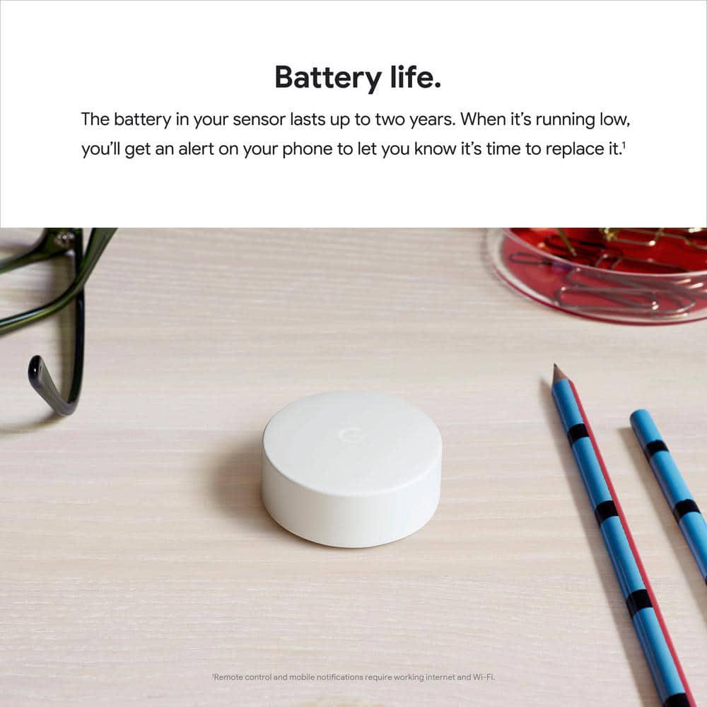 Google Nest Learning Thermostat  Smart WiFi Thermostat Polished Steel  Nest Temperature Sensor