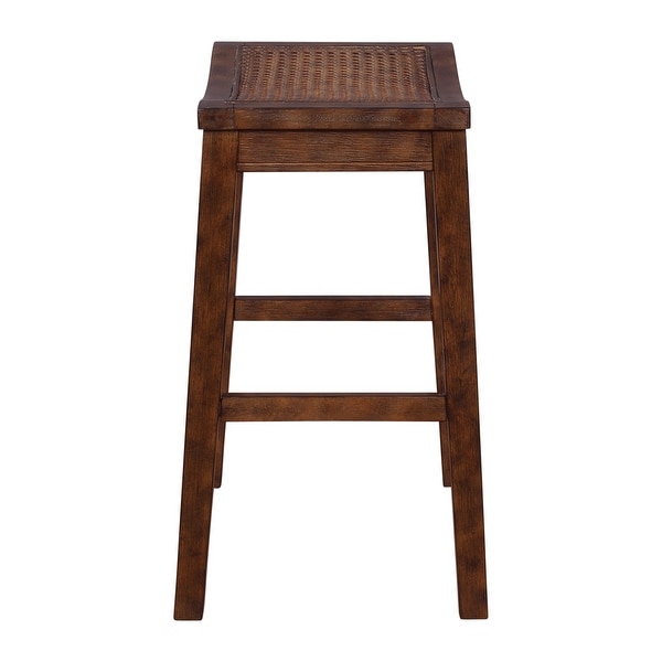 Wren 24 Saddle Stool (2-Pack)|Antique White