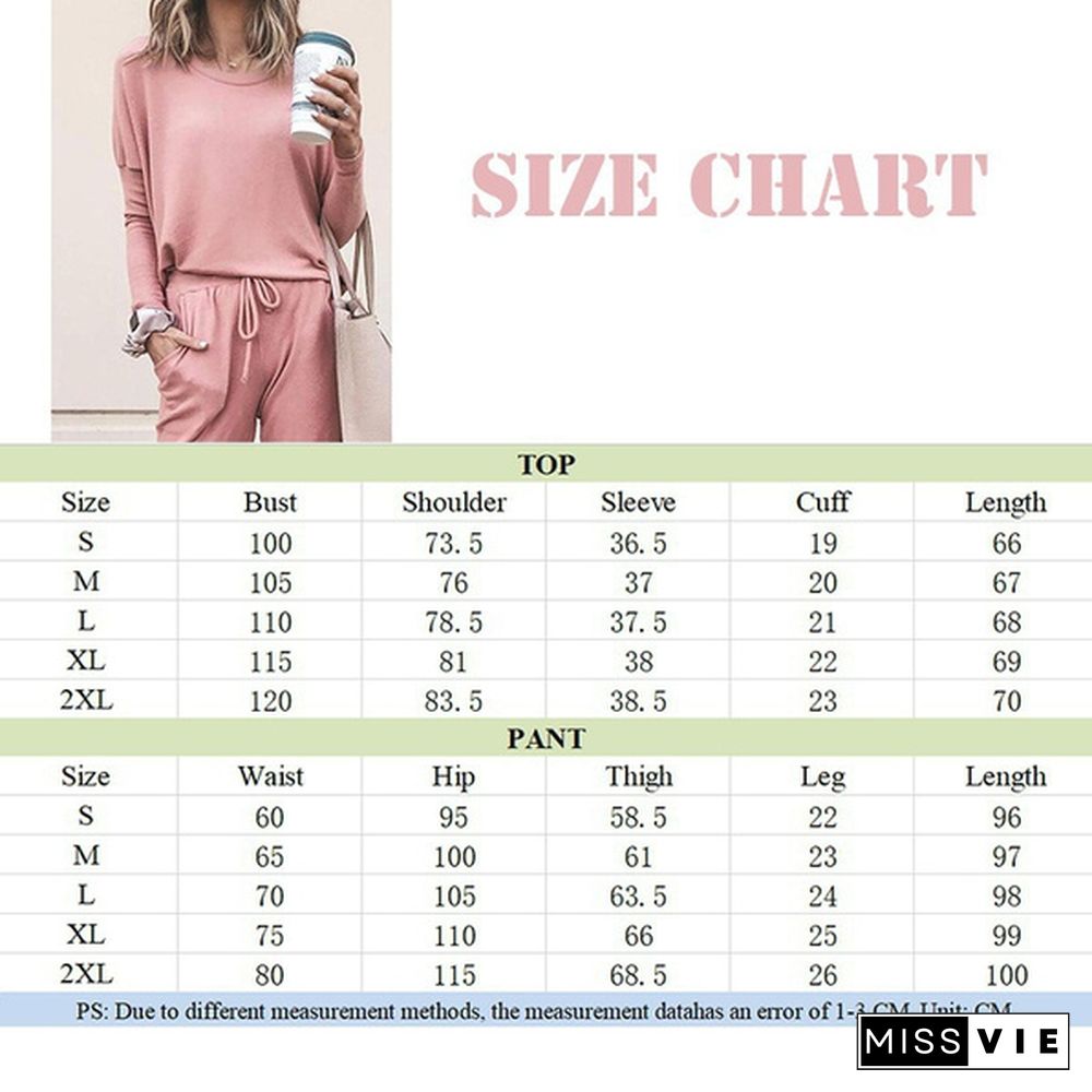 New Fashion Casual Two-Piece Suits Fashion Outfits Long Sleeve Sweatshirts Pullovers Pants Sportswear For Women