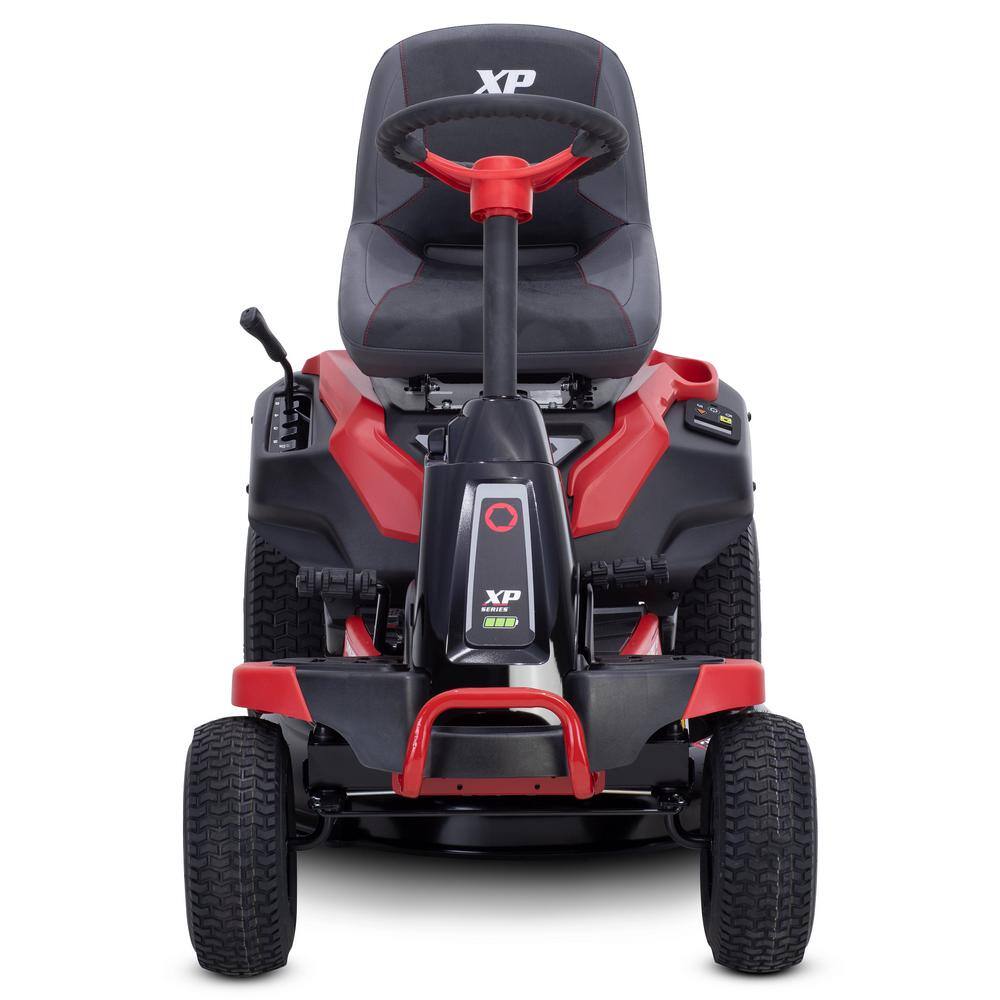 Troy-Bilt XP 30 in. 56-Volt MAX 30 Ah Battery Lithium-Ion Electric Drive Cordless Riding Lawn Tractor with Mulch Kit Included TB30E XP