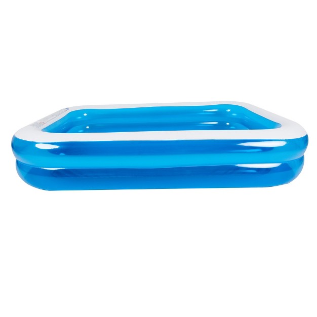 Pool Central 8 5 x27 Blue And White Inflatable Rectangular Swimming Pool