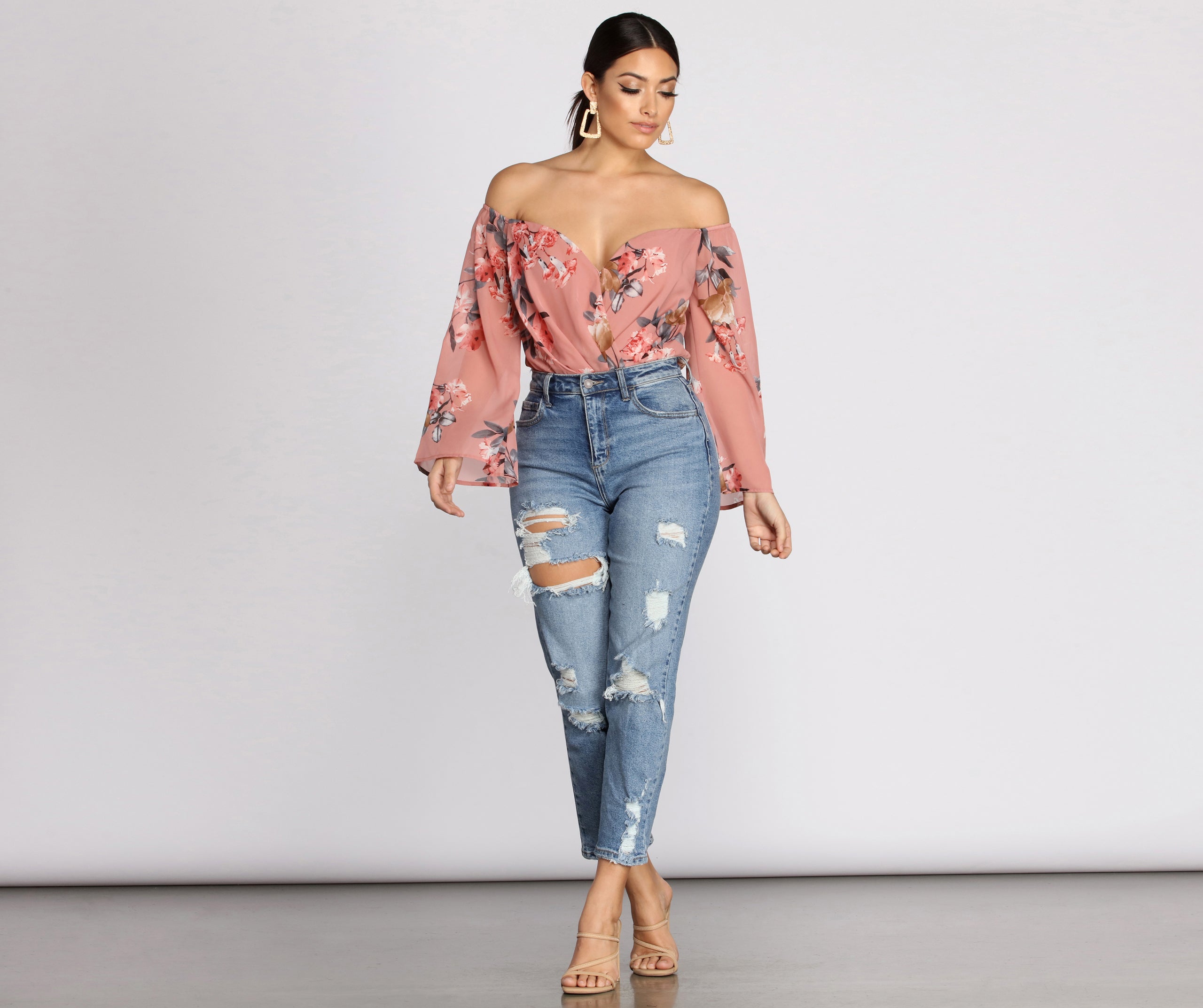 Darling Floral Chiffon Top