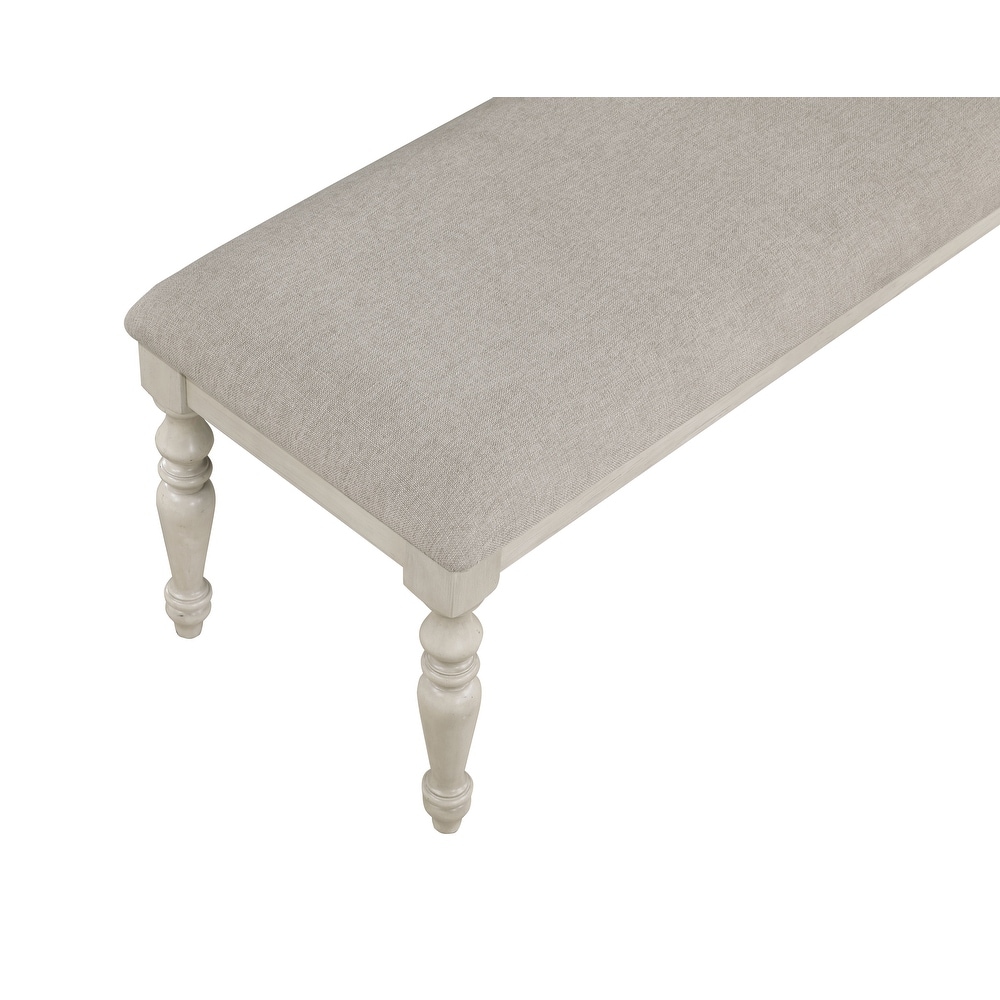 New Classic Furniture Elysia White Dining Bench