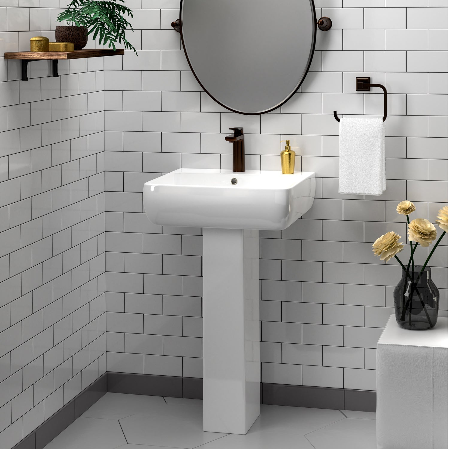 Metropolitan 420 Pedestal Lavatory