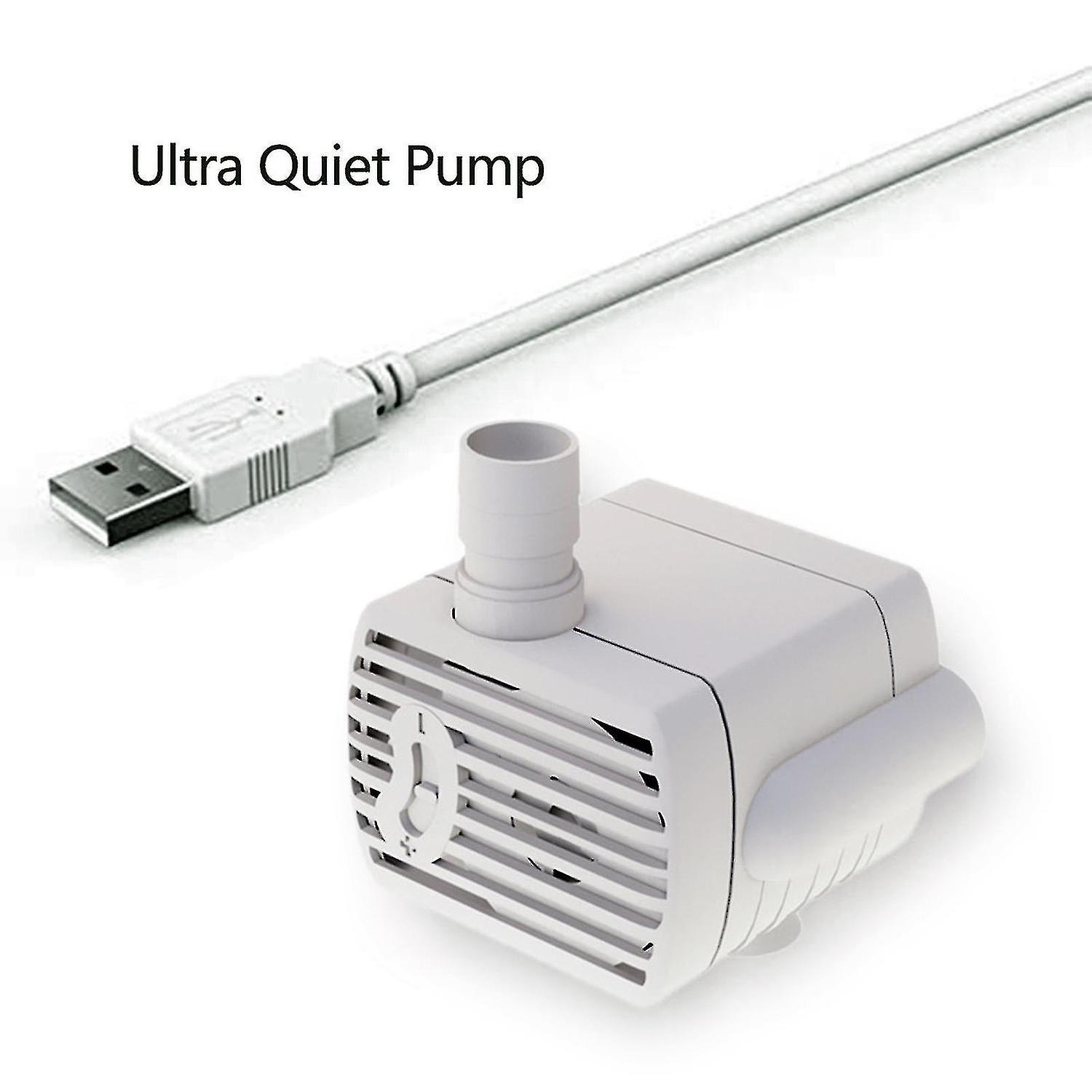 Replacement Pump For Pet Fountains Quiet Motor 3 Levels Adjustable Water Flow