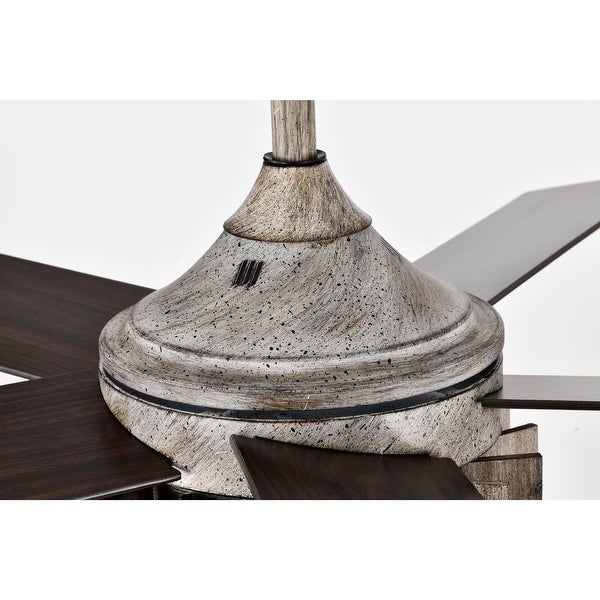 Olivia 52 Inch Distressed Wood Finish Ceiling Fan with Light Shopping - The Best Deals on Ceiling Fans | 40371728