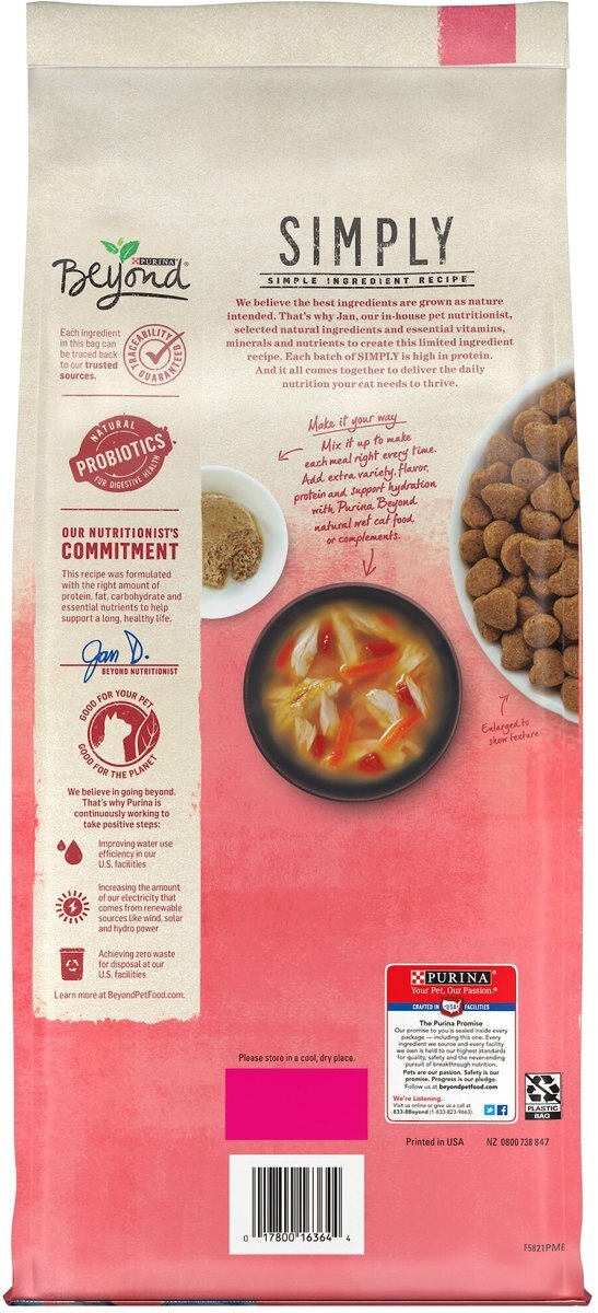 Purina Beyond Simply Salmon and Whole Brown Rice Recipe Dry Cat Food